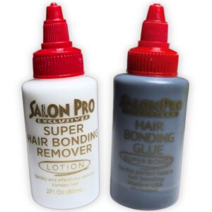 Kit de pegamento + removedor de extensiones de pestañas por ppunto Salon Pro 60 ml c/u