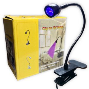Lampara UV / led con cilp de escritorio para uñas de soft gel y auxiliar para optimizar la iluminación