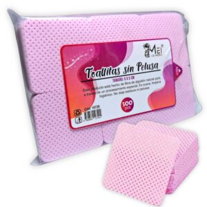 Pack de 540 pañitos sin pelusa de algodón esteril, para faciales, manicure y pedicure. Medidas: 5x5cm