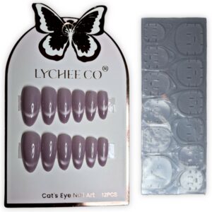 Kit de 12 uñas soft gel press-on con pegamento sólido