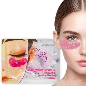 Mascarilla o parche hidratante para ojos con peptidos y colageno Kormesic