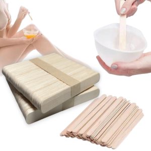 Paletas de madera aplicadoras de cera para depilación 100 und