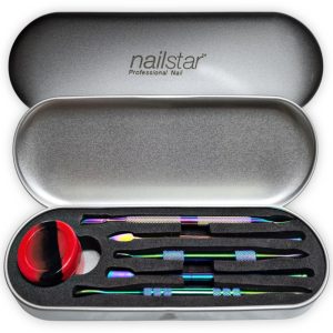 Set de 5 repujadores de cuticulas Nailstar. Tornasol