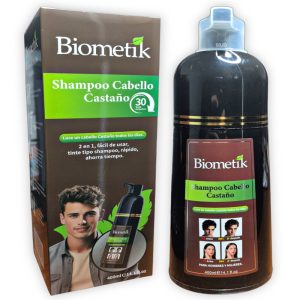 Tinte en Shampú para el cabello Castaño Biometik 400ml