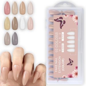 Kit de 240 uñas postizas para press on para diseño de uñas.