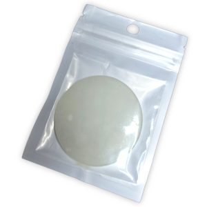 Piedra jade para colocar pegamento de extensiones de pestañas.