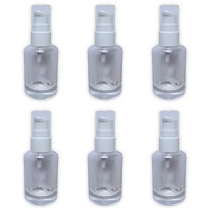 Set de 6 botellas de vidrio atomizadoras 30ml c/u