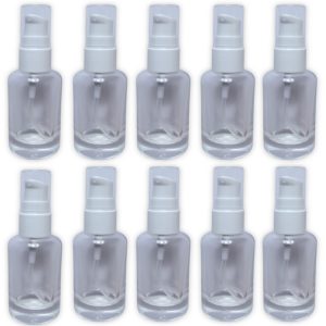 Set de 10 botellas de vidrio atomizadoras 30ml c/u
