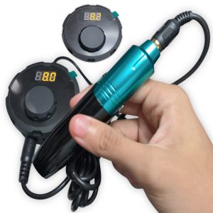 Máquina de Tatuajes Alámbrica, de baja vibración , Modelo HY10053 + Fuente de alimentación para máquinas de tatuar TPN026
