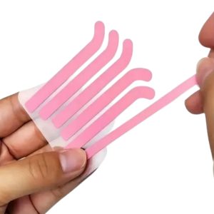 Pack de 3 pares de Cintas de Silicona Bigudies platos, para sostener las pestañas chicas durante el lifting