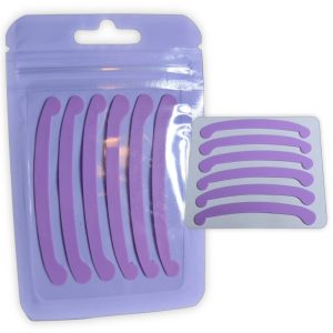 Pack de 3 pares de Cintas de Silicona Bigudies platos, para sostener las pestañas chicas durante el lifting
