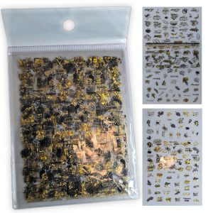 Pack de 9 tiras de stickers para nail art