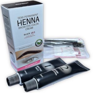 Tinte semipermanente para cejas Iconsign Black 15 ml + 15 de activador