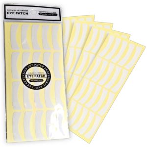 Set de 100 parches de de papel para extensiones de pestañas.
