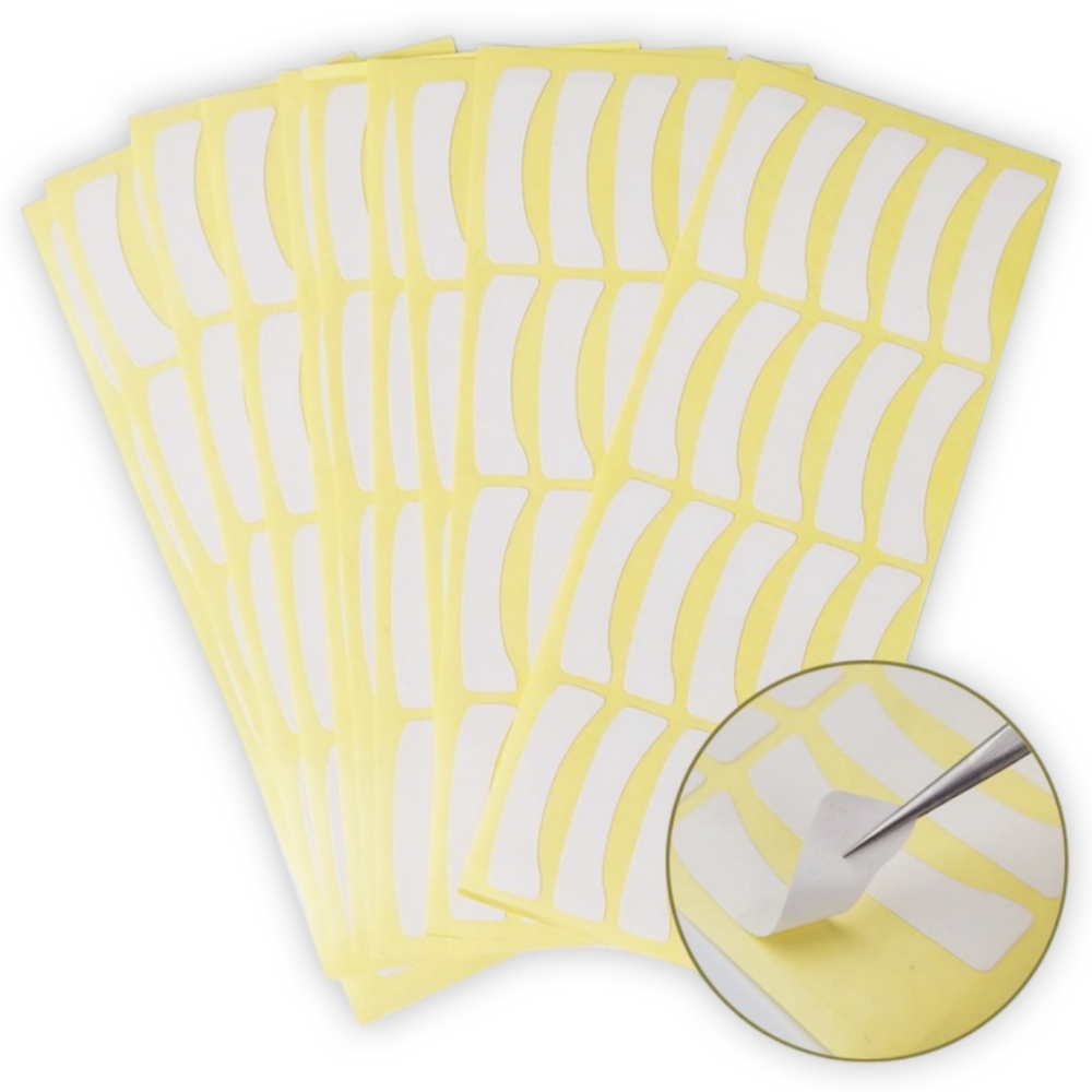 Set de 100 parches de de papel para extensiones de pestañas. - Imagen 2