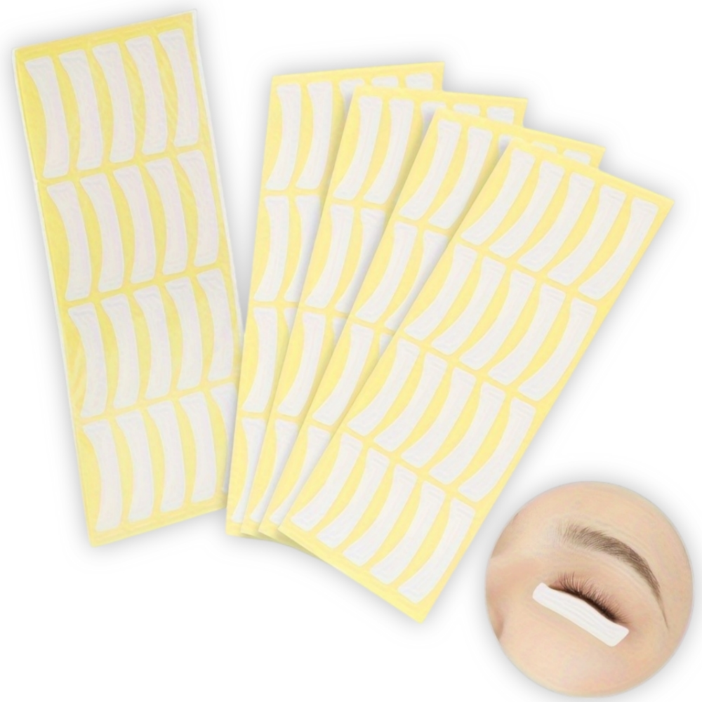 Set de 100 parches de de papel para extensiones de pestañas. - Imagen 3