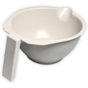 Taza mezcladora para tintes resistentes, con base de goma