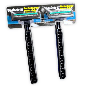 Set de 2 afeitadoras desechables de 3 hojas, para limpiar la zona antes de tatuar