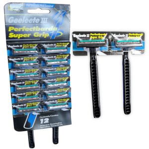 Set de 12 afeitadoras desechables de 3 hojas, para limpiar la zona antes de tatuar