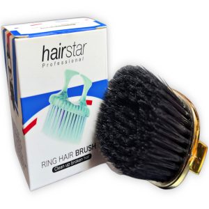 Cepillo para barbería tipo anillo Hairstar Dorado