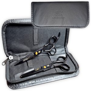 Set de 2 Tijera Filo Navaja 6'' + Esculpidora 6'' Obopekal , acero Inoxidable