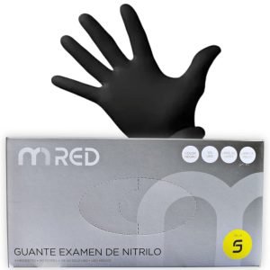 Caja de guantes de nitrilo Negros Talla S 100 unidades.