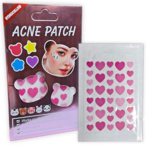 Parches hidrocoloides para el acné. Corazón.