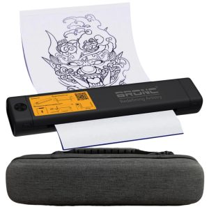 Impresora Térmica Inalámbrica BRONC para tatuajes con Bolso para resguardarla