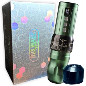 Máquina profesional de Tatuajes Profesional, Big wasp, inalámbrica con stroke ajustable Verde