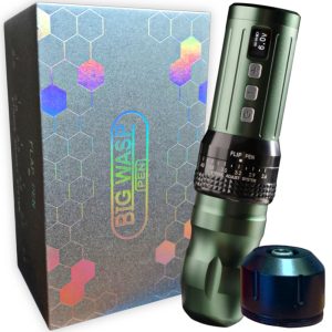 Máquina profesional de Tatuajes Profesional, Big wasp, inalámbrica con stroke ajustable Verde Oliva