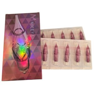 10 Agujas Cartridge Cartuchos Miceya Diamond  Premium 3RL 0,20 / 0603RL Para todos los demografos Biomaser, maquinas de tatuajes Bronc y otras marcas que usan Cartuchos de agujas rotativas universales