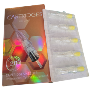 20 Agujas Cartridge Cartuchos Big Wasp Profesional 1RL 0,30 / 1001RL Para todos los demografos Biomaser, maquinas de tatuajes Bronc y otras marcas que usan Cartuchos de agujas rotativas universales