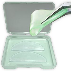 Bigudies Frozen Autoadhesivos planos para lifting coreano, verde, 1 par Dlux