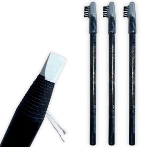 Pack de 3 Lápices de Cera Blacos Para Mapping Diseño Visajismo de Cejas y labios, Calidad superior