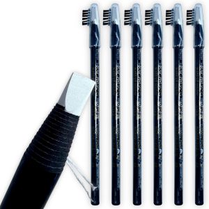 Pack de 6 Lápices de Cera Blacos Para Mapping Diseño Visajismo de Cejas y labios, Calidad superior