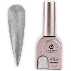 Esmalte ojo de gato cherimoya Diamond glitter 001 Gris