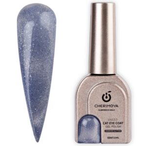 Esmalte ojo de gato cherimoya Diamond glitter 018 Indigo