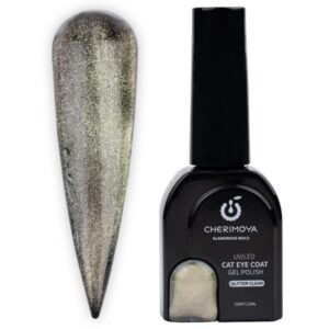 Esmalte ojo de gato cherimoya Glitter Clear 009