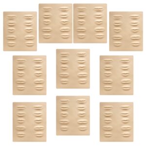 Pack de 10 Pieles Sintéticas para prácticas de Micropigmentación de Labios