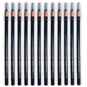 12 lápices dermográficos Negros  a prueba de agua para diseño o visagismo de cejas (Nuestros precios incluyen IVA)