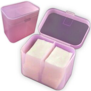 Caja organizadora rosada de paños sin pelusa