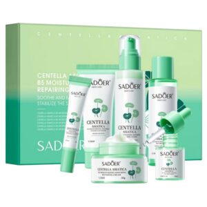 Set de 6 piezas para el cuidado facial con Centella Sadoer