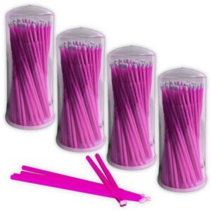 Microbrush O Microaplicadores Para Cejas y Pestañas 400pcs en Frascos