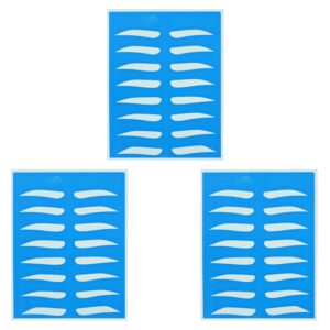 3 Pieles sintéticas para Prácticas de micropigmentación de cejas, azules, Trazados con tinta