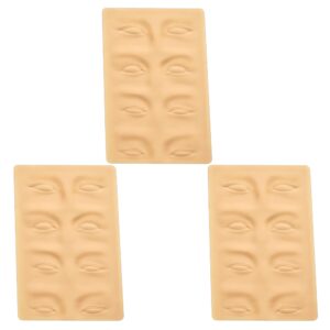 3 Pieles Sintéticas para Prácticas de micropigmentación de diseño libre de cejas, labios, liner... Trazados con tinta