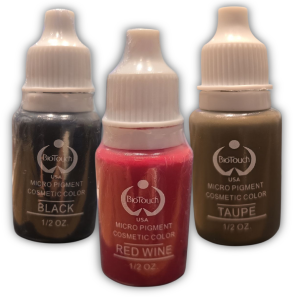 Promoción: 3 pigmentos para prácticas de micropigmentación, de 15 ml cada uno, Colores a elección