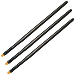 Set de 3 Pinceles Biselados para el diseño de cejas, con celdas firmes y suaves