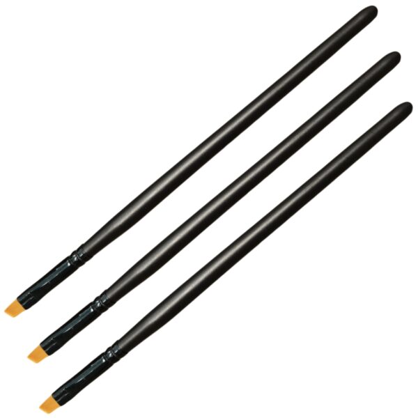 Set de 3 Pinceles Biselados para el diseño de cejas, con celdas firmes y suaves