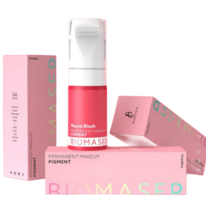 Pigmento Profesional  Biomaser, concentrado con nanopartículas que ofrecen un efecto polvo,  para micropigmentación de Labios, parpados, areolas... 12 ml, Uso con Dermografo, en Varios Colores a escoger