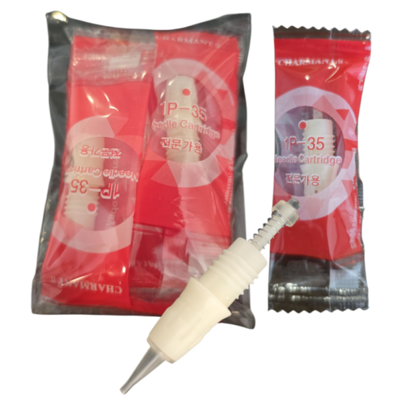 Pack de 10 agujas para dermografo charmant II, 1 Punta
